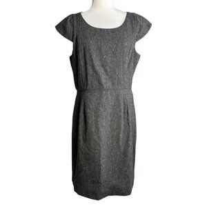 J.Crew Suiting Dress Wool Blend Tweed Short Sleeves Professional Women's Sz 12